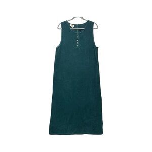 VTG Talbots Size 14 Women’s Jumper Ribbed Corduroy Midi Dress Cottage Prairie